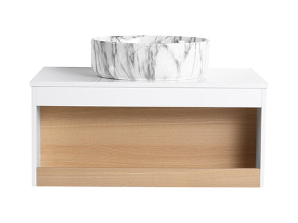 Floating Bathroom Vanity With Vessel Sink