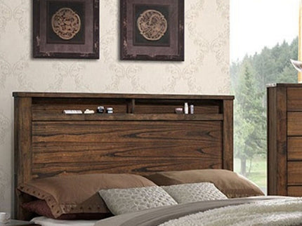 Eastern King Bed With Footboard Drawers Furniture - Oak