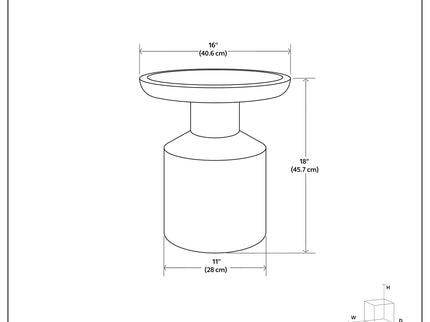 Haynes - Handcrafted Wooden Accent Table
