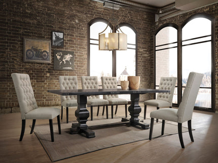 Morland - 7 Pieces Dining Room Set - Black