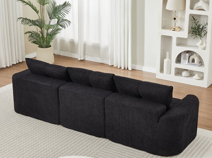 3 Seater With Thickened Armrests Sofa For Living Room