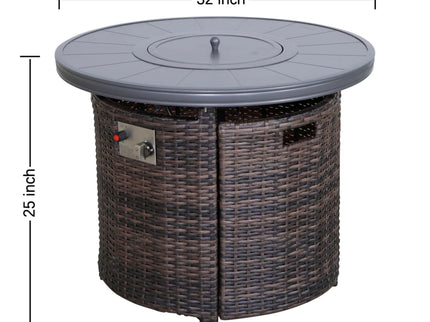 Outdoor Fire Pit Table With Lid