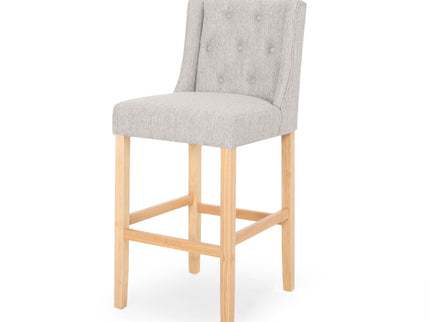 Vienna - Contemporary Fabric Tufted & Wingback Counter Stools (Set of 2)