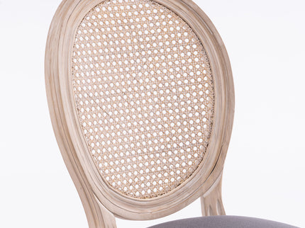 French Country Dining Chairs & Round Back (Set of 2)