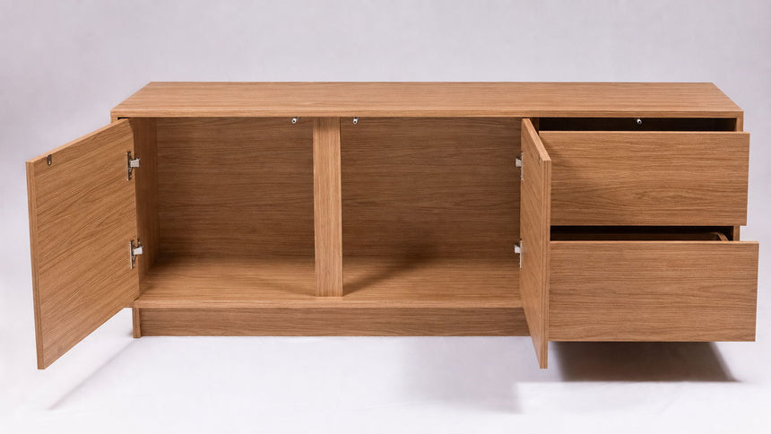 TV Stand For TVs Up To 60" With 2 Doors And 2 Drawers