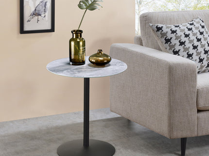 Circa - 17.5" End Table With Marble Textured Top