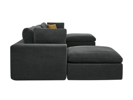 Custom Configuration Modular Sectional With Toss Pillows