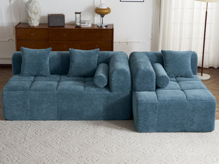 Sectional Free Combined Sofa With 2 Side Pockets