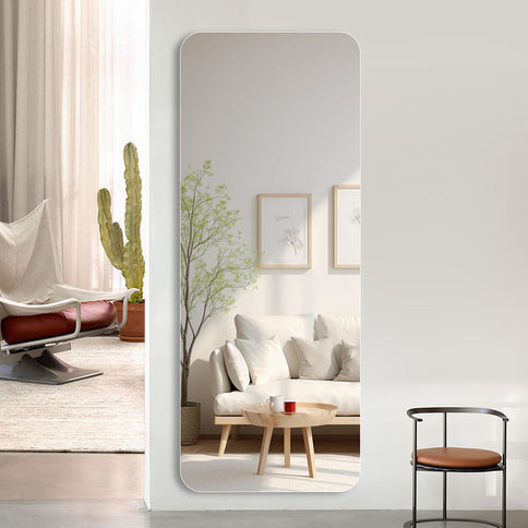 Full Body Round Corner Mirror For Living Room