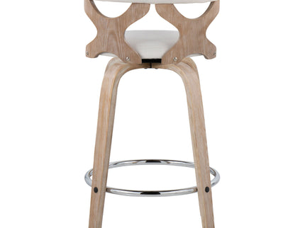 Gardenia - Mid Century Modern Fixed Height Counter Stool With Swivel (Set of 2)