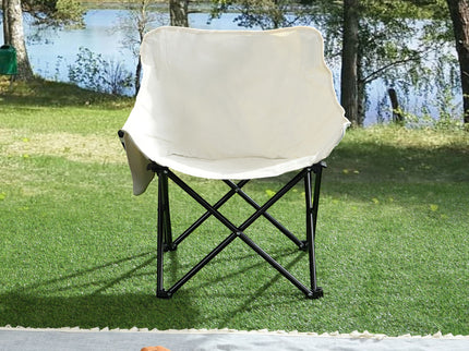 2 Pieces Outdoor Camping Chairs Folding / Portable, Comfortable Seating, Durable Steel Fram
