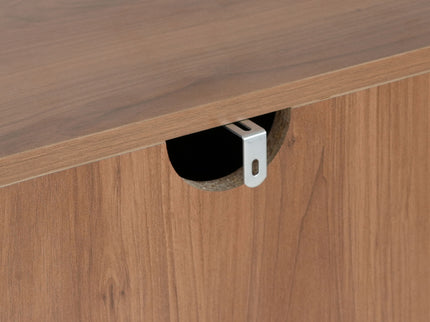 Sideboard, Wide Storage With 2 Doors And 3 Drawers