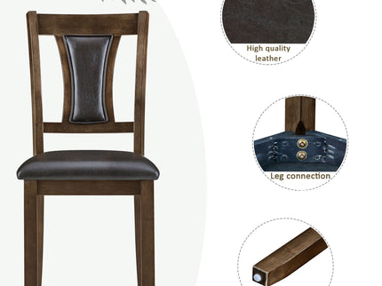 Modern Dining Table Set With Upholstered Chairs