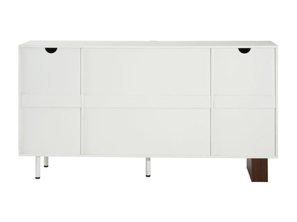 Sideboard Buffet Cabinet Wide Storage Unit With 4 Doors & Adjustable Shelves - White