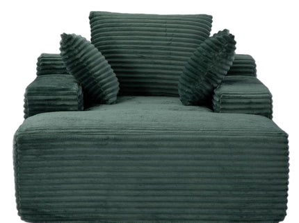 Oversized Chaise Lounge Chair Cozy Cloud Couch With 3 Throw Pillows And Wide Armrest