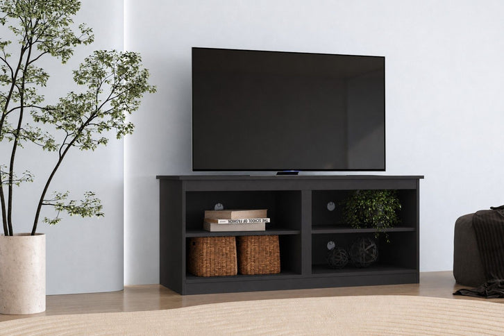 TV Stand For TVs Up To 50" With Open Shelves And Cable Management