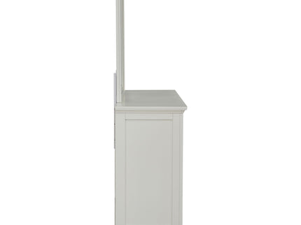 Dennis - 11 Drawer Dresser With Mirror - Cream White