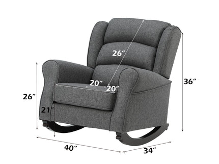 Fabien - Rocking Chair - Gray