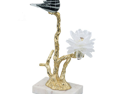 Aluminum Candle Holder With Marble Stand