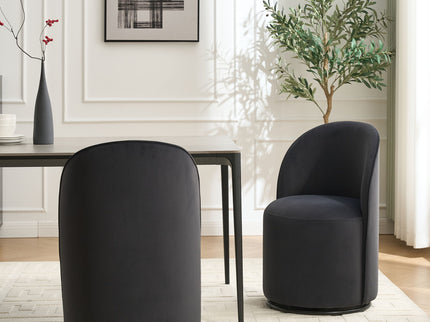 360 Degree Swivel Armless Dining Barrel Chair