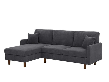 Upholstered Sectional With Toss Pillows