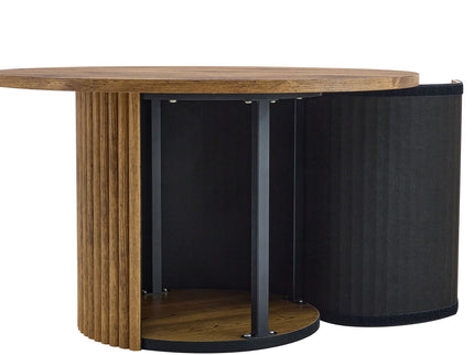 Modern Circular Coffee Table Cylindrical Design