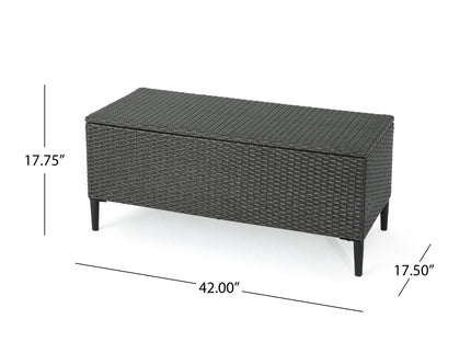 Rupert - Storage Unit Resin Wicker Outdoor