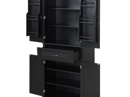 Bathroom Storage Cabinet With Doors And Drawer, Adjustable Shelf