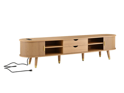 TV Stand & Coffee Table Set With Charging Station