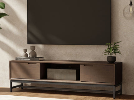 Banting - Low TV Stand - Walnut Brown