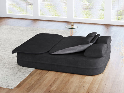 2 In 1 Foldable Sofa Bed With Multi Functional Blanket, Floor Lounge Sofa