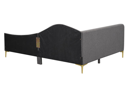Upholstered Daybed With Headboard And Armrest, Support Legs