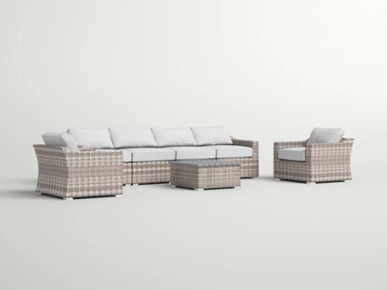 Stylish Sofa Seating Group With Cushions Perfect For Outdoor Gatherings