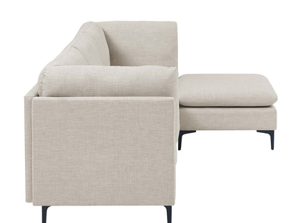 Upholstered Modular Sectional & Tall Legs