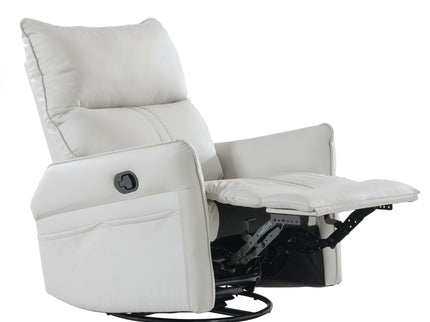 360° Modern Small Rocking Swivel Recliner Chair With Side Pocket