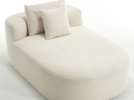 Oversized Chaise Lounge Sofa Bed With Deep Seat And Soft Pillows