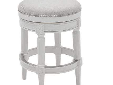 Rustic Elegance Backless Swivel Stool
