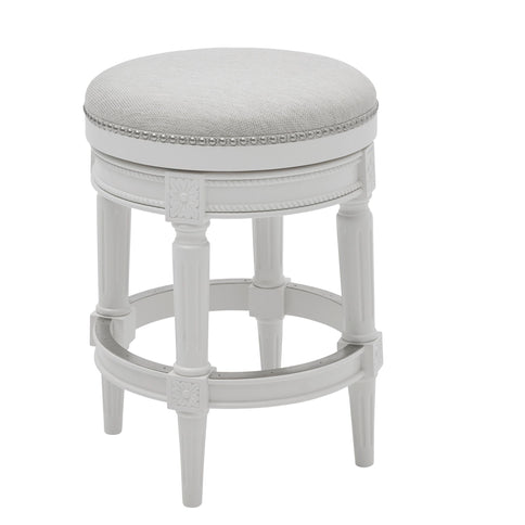 Rustic Elegance Backless Swivel Stool