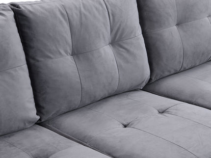 Modern Sectional Sofa Set With L Shape Chaise Lounge And Storage