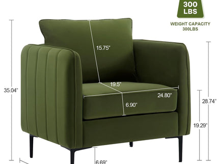 Accent Chair With Pillow For Living Room