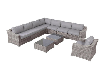 Outdoor Wicker Conversation Set With Cushions, All Weather