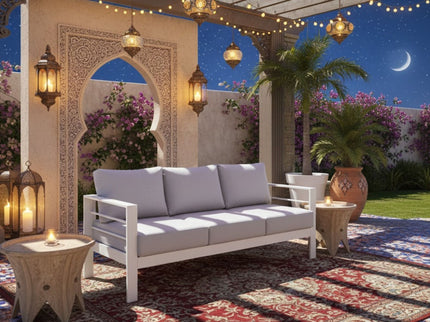 All-Weather Patio Sofa & Cushions, 3 Seat Outdoor Couch