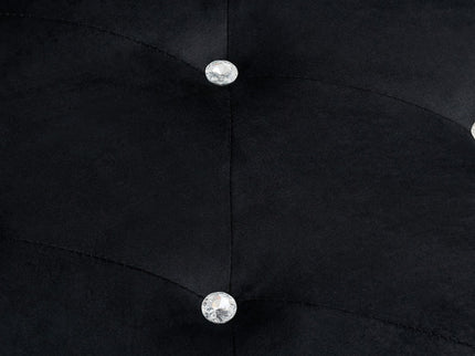 Storage Bench With Crystal Buttons And 1 Pillow For Bedroom