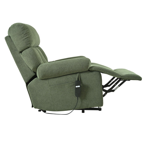 Oversized Power Lift Recliner Chai With Remote Control, Side Pocket, Spacious Seat