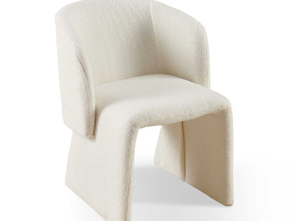 Modern Accent Chair Brown Single Sofa Chair, Upholstered Side Chair Teddy Comfy Chair For Dining Room / Bedroom / Living Room / Reception