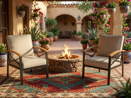 Outdoor Patio Armchair, All Weather (Set of 2)