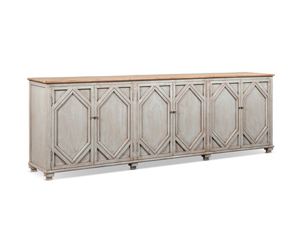 Colette - 6 Door Cabinet Sideboard - Brown
