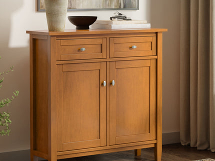 Warm Shaker - Entryway Storage Cabinet - Brown