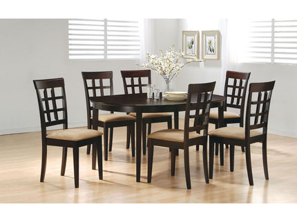 Elmira - Oval Dining Table With Leaf Extension - Brown