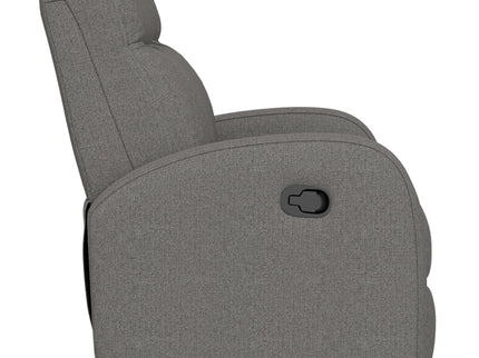 Manual Reclining Loveseat With Dual Seating Support For Living Room